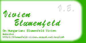 vivien blumenfeld business card